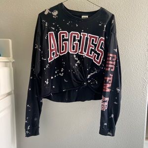 Long sleeve crop top